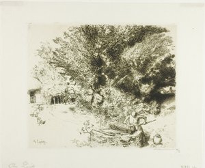 井戸にて 作： Louis Auguste Lepère