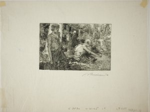 ギャザリング・リリー・オブ・ザ・バレー 作： Louis Auguste Lepère
