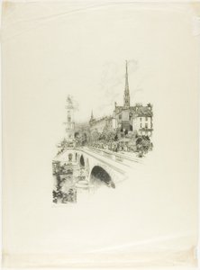 サン・ミッシェル橋 作： Louis Auguste Lepère