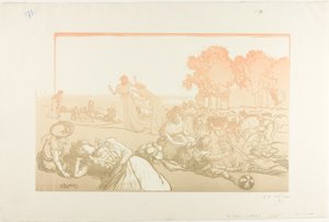 モダン・ブコリック 作： Louis Auguste Lepère