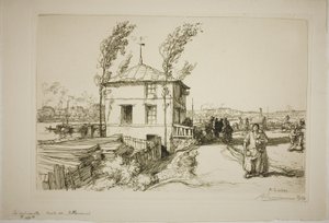 ビランクールへの途中の居酒屋 作： Louis Auguste Lepère