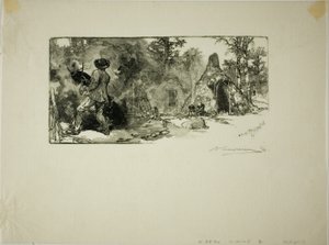 チャコール・バーナー 作： Louis Auguste Lepère