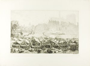 大きなリンゴ市場 作： Louis Auguste Lepère