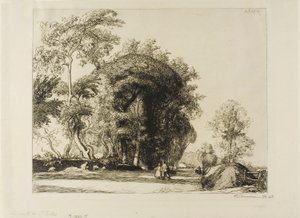 サン・ジルへの道 作： Louis Auguste Lepère