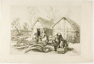 木こりの家 作： Louis Auguste Lepère