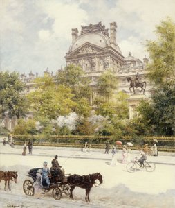 ルーヴル広場 作： Louis Beraud