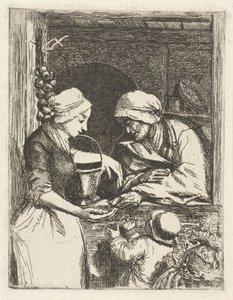 野菜売り 作： Louis Bernard Coclers