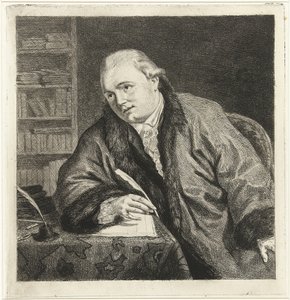 作曲家とエッチャーの肖像 Johan Antoni Kauclitz Colizzi 1742-1808, 1780s 作： Louis Bernard Coclers