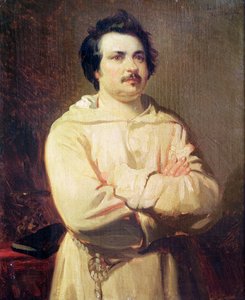 1829年に修道士の習慣にあったオノレデバルザック（1799〜1850年）