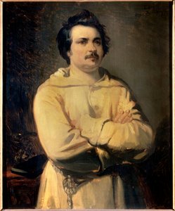 オノレ・ド・バルザック(1799-1850)の肖像 ルイ・ブーランジェ(1806-1867)の絵画 19世紀。タワーズミュージアムオブファインアーツ 作： Louis Boulanger