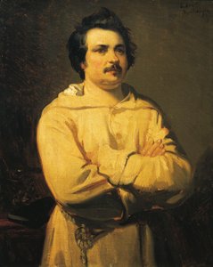 オノレ・ド・バルザックの肖像 作： Louis Boulanger