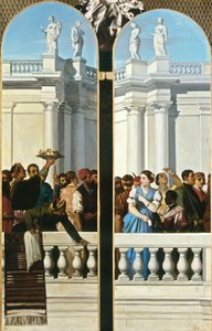 ベネチア様式の饗宴、右のパネル 作： Louis Boulanger