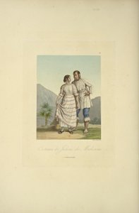 メチョアカンのインディアンの衣装（アレクサンダー・フォン・フンボルトとアイム・ボンプランの「Vues des Cordillères et Monumens des Peuples Indigènes de l