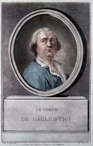 ジュゼッペ・バルサモ、このカリオストロ伯爵アレクサンダー（1743年～1795年）ブリオン・ド・ラ・トゥール作 作： Louis Brion de la Tour fils