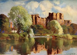 ラドロー城、シュロップシャー、1924-1926年。 作： Louis Burleigh Bruhl