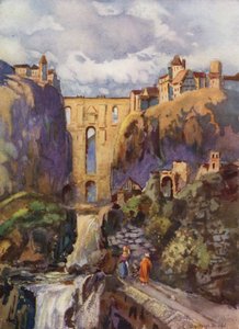 The Tajo, Ronda (カラーリトグラフ) 作： Louis Burleigh Bruhl