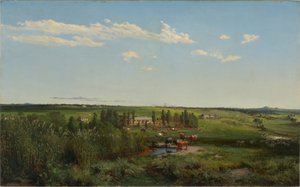 マウントフィアンズホームステッド、1869年 作： Louis Buvelot