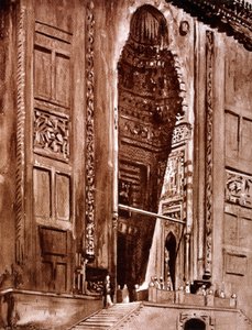 スルタンハッサンのモスクへの入り口、1928 作： Louis Cabanes