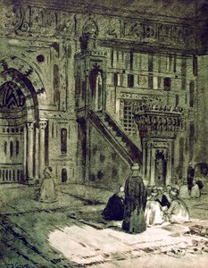 スルタンハッサンのモスク、カイロ、エジプト、1928 作： Louis Cabanes