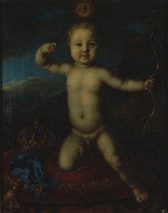 キューピッドとしてのロシア1715-1719年のツァレビッチピーターペトロヴィッチの肖像