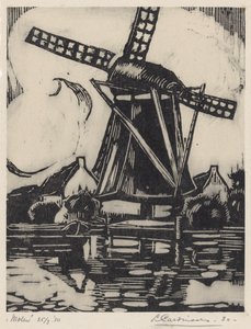 Molen (オブジェクトの元のタイトル) 作： Louis Cardinaals (signed by artist)