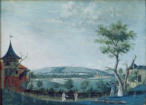 エルミタージュ美術館とルレイシーの公園内の古城、1754-93 作： Louis Carrogis dit Carmontelle