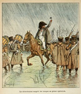 エマニュエル・ド・ラス・カース伯爵（1766-1842）の著書『聖ヘレネの記念』からボンブル・ルイ（1862-1927）が描いたイラスト。1813年のインペリアル・アーミー、個人蔵 作： Louis Charles Bombled
