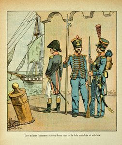 エマニュエル・ド・ラス・ケース伯爵（1766-1842）の著書『聖ヘレネの記念』からボンブル・ルイ（1862-1927）が描いたイラスト。フランスの船員・軍人、個人蔵 作： Louis Charles Bombled