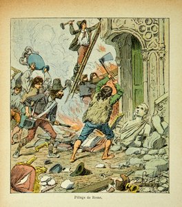 エマニュエル・ド・ラス・カース伯爵（1766-1842）の著書『聖ヘレネの記念』からボンブル・ルイ（1862-1927）が描いたイラスト。ローマの略奪、個人蔵
