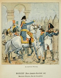 エマニュエル・ド・ラス・ケース伯爵（1766-1842）の著書『聖ヘレネの記念』に掲載されたボンブル・ルイ（1862-1927）のイラスト。ボン・アドリアン・ジャノ・デ・モンシー侯爵（1754-1842）、コネリアーノ公爵、プライベート・コレクション 作： Louis Charles Bombled