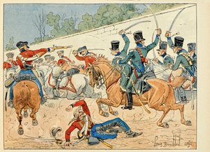 ディック・ド・ロンレイの逸話をルイ・ボンブルド（1862-1927）が描いた「Les heros du Siecle」という本からの引用です。 作： Louis Charles Bombled
