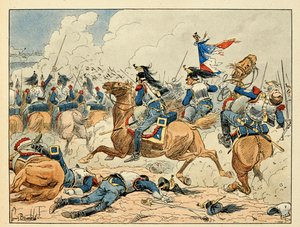 ディック・デ・ロンレイ著、ルイ・ボンブルド（1862-1927）画の『世紀の英雄たち』からの抜粋。 作： Louis Charles Bombled