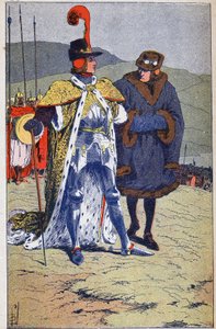 ルイ11世とヘンリー4世の会見 作： Louis Charles Bombled