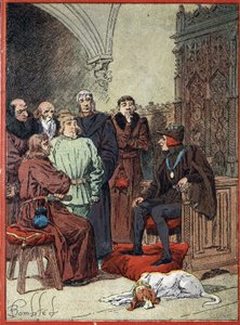 フランス王ルイ12世（1462-1515）がパリのブルジョワたちをパリの第一市庁舎のブルジョワの間で迎えた1514年11月26日（フランス王ルイ12世がパリの第一市庁舎の「ブルジョワの間」でパリのブルジョワたちの代表を迎えた