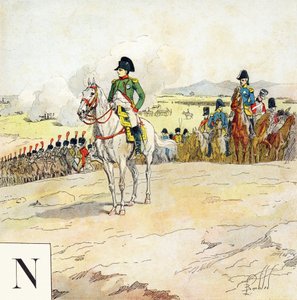 Letter N: Napoleon, "Je serai soldat" (Iwill be a soldier) - Military alphabet 作： Louis Charles Bombled