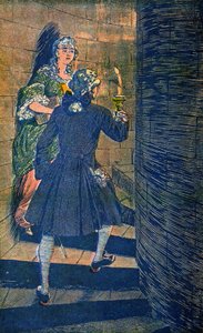 トゥールーズ夫人とルイ15世 作： Louis Charles Bombled