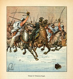 ルイ・ボンブルド（1862-1927）が絵を描いたグルネストことウジェーヌ・セルジャンの「ロワール軍」（独仏戦争、1870年から1871年のキャンペーン）。12月4日のVilleneuve d