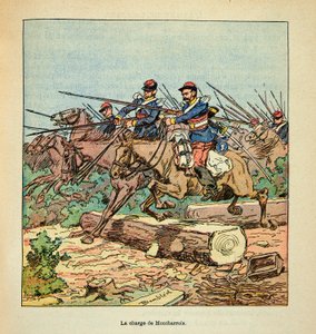 Eugene Sergent, dit Grenest, illustrated by Louis Bombled (1862-1927) の「The Armee of the Loire」（独仏戦争、1870年から1871年のキャンペーン）。ラドンの戦い（11月22日 作： Louis Charles Bombled
