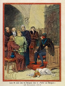 ルイ・ボンブルド（1862-1927）が絵を描いたA.メルシエの「パリ・ホテルのグランド・ジャーニー（The Grand Journees of the Hotel de Ville de Paris）」。11月26日