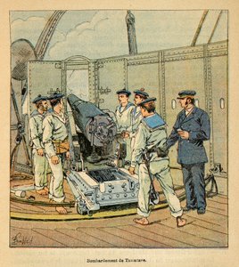 Henri Galli dit Galllichet (1854-1922)著、Louis Bombled (1862-1927)絵による「マダガスカルの戦争-1885-1895年のフランス遠征の逸話史」。フランス海軍によるタマタベへの砲撃、個人蔵 作： Louis Charles Bombled