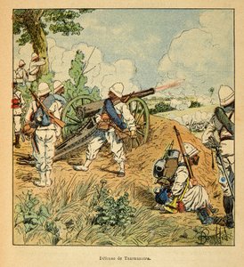 Henri Galli dit Galllichet（1854-1922）著、Louis Bombled（1862-1927）絵による「マダガスカルの戦争-1885-1895年のフランス遠征の逸話」。1895年のツァラサオトラ防衛戦、個人蔵