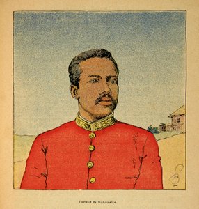 Henri Galli dit Galllichet (1854-1922)著、Louis Bombled (1862-1927)絵による「マダガスカルの戦争-1885-1895年のフランス遠征の逸話史」。ラマハトラ王子の肖像（個人蔵 作： Louis Charles Bombled
