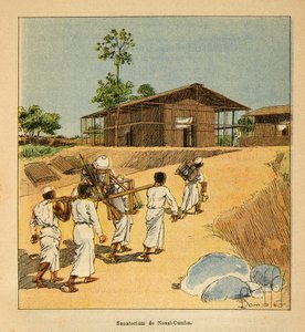 Henri Galli dit Galllichet (1854-1922)著、Louis Bombled (1862-1927)絵による「マダガスカルの戦争-1885-1895年のフランス遠征の逸話」。Un sanatorium a Nossi-Cumba au 19eme Siecle, Collection Partial 作： Louis Charles Bombled