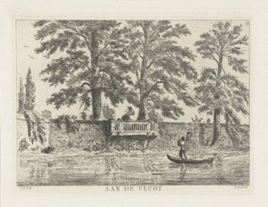 庭の壁についての会話 On the Vecht (オブジェクトのタイトル) 作： Louis Charles Hora Siccama