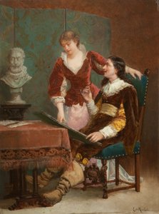 アーティストの批評家 作： Louis Claude Mouchot