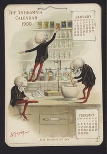 Antikamniaカレンダーのイラスト、1900