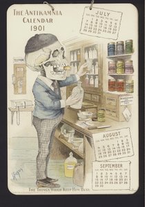 Antikamniaカレンダーのイラスト、1901