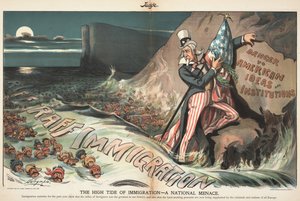 移民の高潮 - 国家の脅威。 ジャッジ・マガジン、1903 年 8 月 22 日、1903 年。