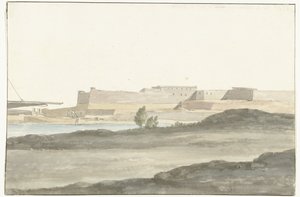 バルレッタ港の城の眺め Vue du Château, qui domine le port de Barletta (オブジェクトのタイトル) イタリアの航海、シチリアとマルテの航海 - 1778年（シリーズタイトル）