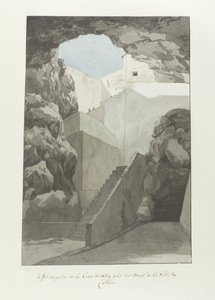 カターニアの城壁にある 1669 年からの驚くべき溶岩 Effet singulier de la lave de 1669 près des mur de Catane (オブジェクトのタイトル) イタリアの航海、シチリアとマルテの航海 - 1778年（シリーズタイトル） 作： Louis Ducros